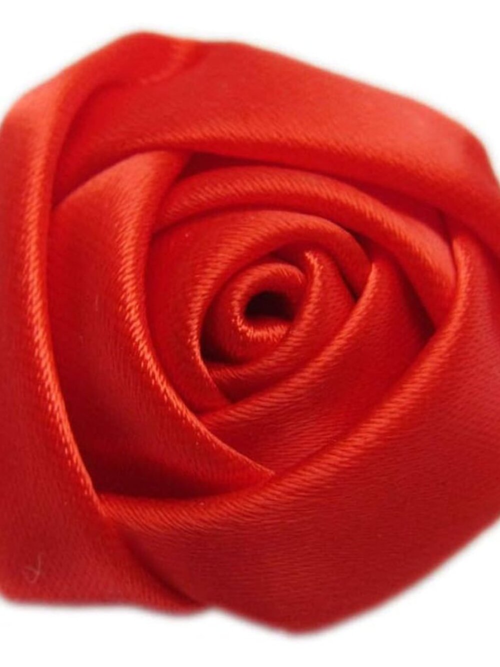Pack of 20 Satin 4d Rose 2"5cm Craft Wedding Bride-Red